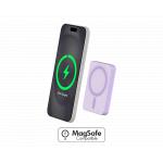 Wireless Charge 15W MagSafe Compatible 5000mAh Powerbank Purple Force Power