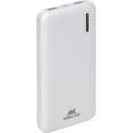 USB A+C+C 10000 mAh Powerbank White Rivacase