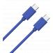 USB C to USB C Cable 1m 3A Blue WOW