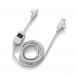 4 in 1 100W Cable - GRS Certified USB A+C / USB C + Lightning 1m Light grey Xoopar